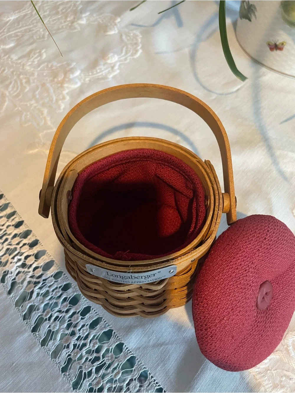 Longaberger  2002 Pin Cushion - Hostess Appreciation gift